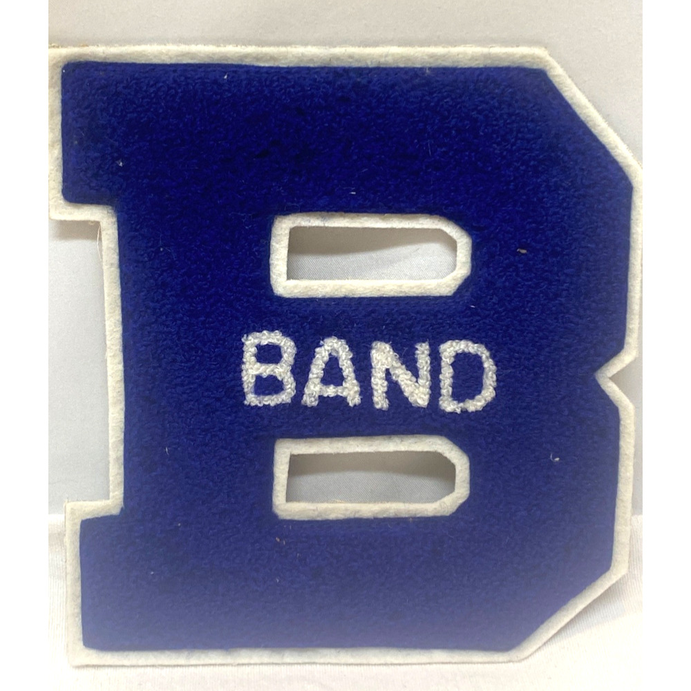 VINTAGE 1950's LETTERMAN VARSITY ATHLETIC AWARD LETTER "B" PATCH FOR JACKET